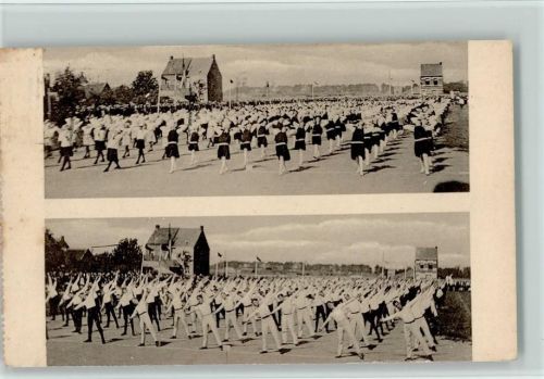 Het 30. Noordergouwteest te Contich, Antwerpen - Festplatz mit vielen Turnern