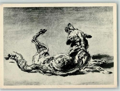 Gemälde - Russische Kunst - der Wolf