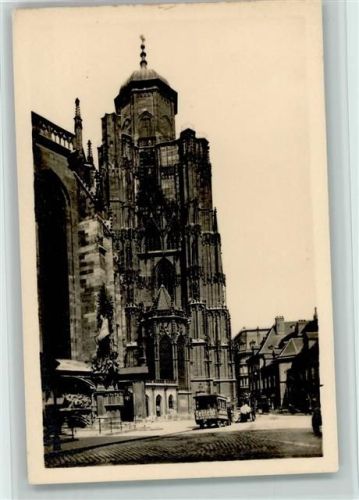 Wien Stephansdom, Pferdebahn AK