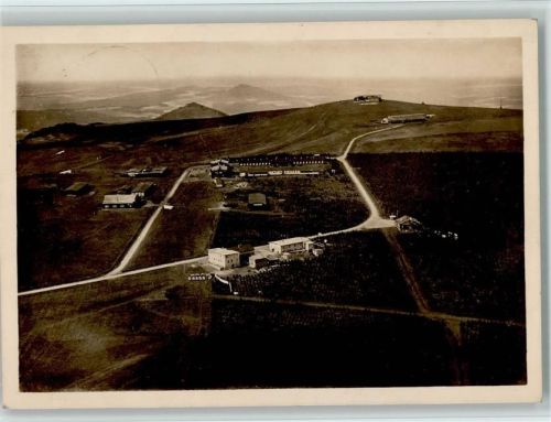 Wasserkuppe Rhön und Stempel - Fliegeraufnahme ca 1935