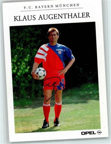 Original Autogramm - Augenthaler F.C. Bayern - Opel Auto Werbung