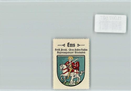 Ems Vignette Wappen Kaffee Hag ca 1920-1940