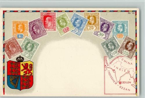 Nr. 81 Wappen, litho - Ceylon Indien