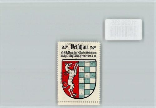 Vetschau Vignette Wappen Kaffee Hag ca 1920-1940