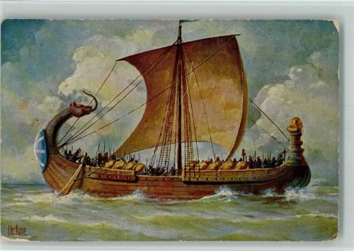 Karte Nr. 136 - Kriegsschiff - Segelschiff