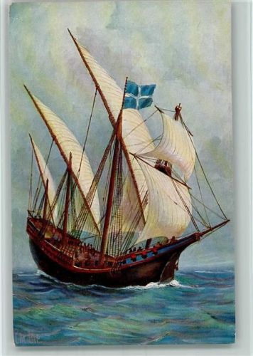 Karte Nr. 235 - Karavelle 15. Jahrh. Segelschiff
