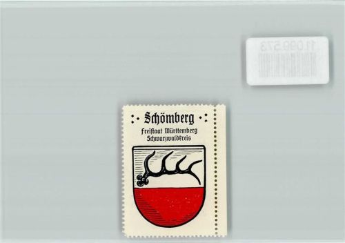Schömberg Vignette Wappen Kaffee Hag ca 1920-1940