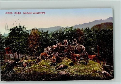 Sihlwald Sihltal Wildpark Langenberg Gams 1914