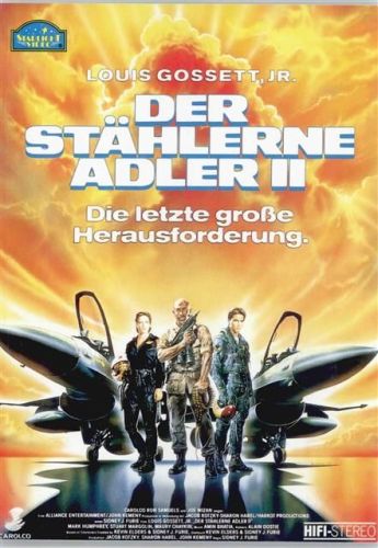 Werbung für Video - Der stählerne Adler II - 1989 AK Filmtitel Werbung