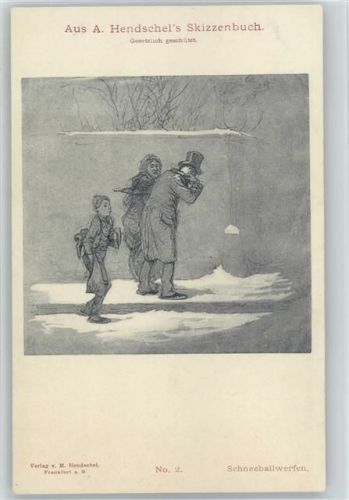SkizzenbuchNr. 2 - Schneeball werfen