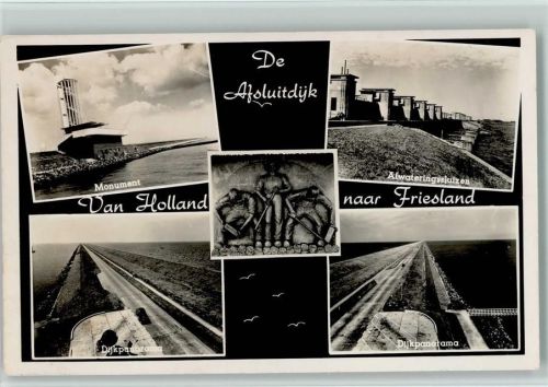 Harlingen Monument Dijkpanorama Afwateringssluizen Dijkpanorama Relief Mehrfachaufnahme Ort durch Stempel