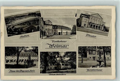 Weimar Goethehaus, Theater, Schillerhaus , Stadion