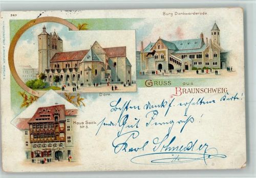 Braunschweig Gruss aus - 323 Kunstanstalt Miesler AK