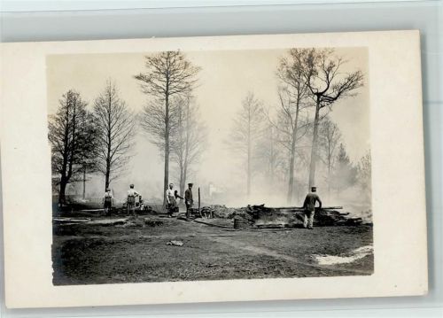 1916 Jorowske Dorf - Soldaten räumen Trümmer weg AK
