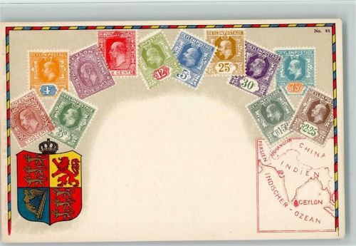 Nr. 81 Wappen, litho - Indien Ceylon