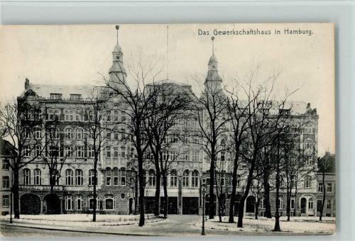 Hamburg - das Gewerkschaftshaus 1907 AK