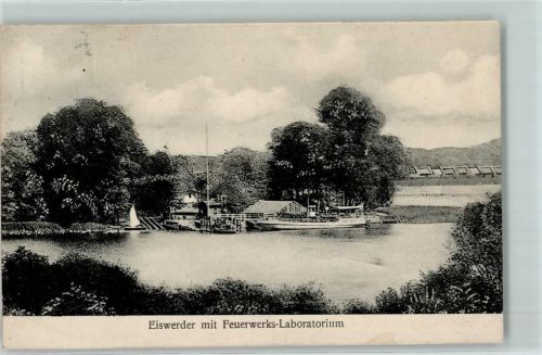 Spandau 1912 Eiswerder mit Feuerwerks-Laboratorium