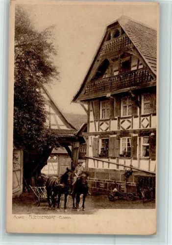 67270 Alteckendorf - Tiergespann, 1900, gute Erhaltung AK
