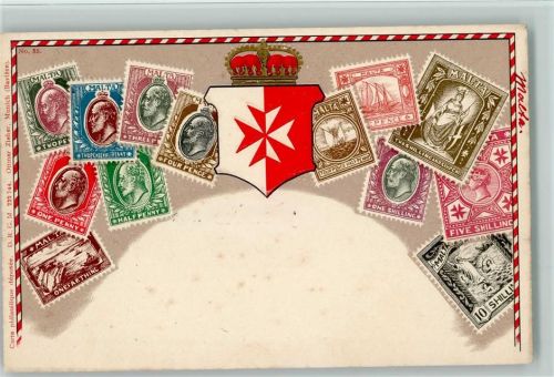 Nr.35 Ottmar Zieher, Malta litho Wappen