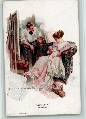 Nr. 771 Familie mit Baby - Inspiration - Teddy , Staffelei