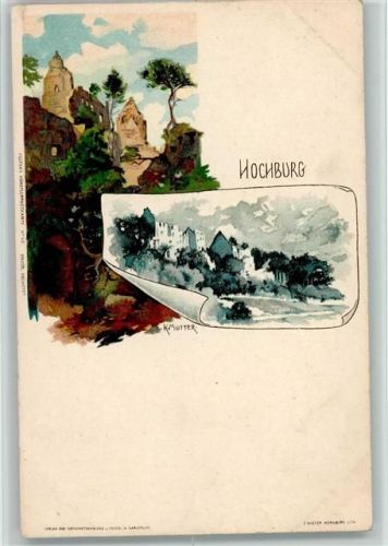 Emmendingen Hochburg - Velten Nr. 43? litho 1900 AK