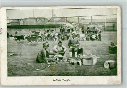1915 Indische Truppen Ziegen