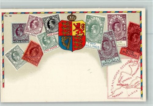 Nr. 83 Philatelie Karte Ottmar Zieher - Gibraltar - Wappen, gute Erhaltung