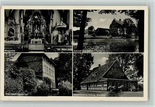 Stockkämpen Kapelle Innenaufnahme Schloß Heltfeld Paulinen-Hospital Gaststätte Julius Wacker
