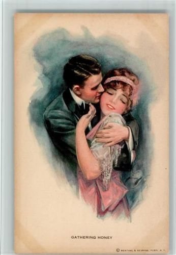 Verlag Reinthal & Newman - Water Color Serie 392, Liebespaar AK