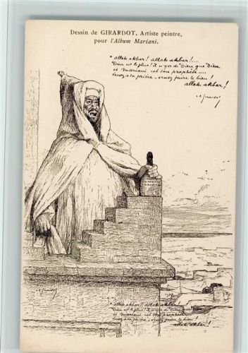Collection Mariani , sign Girardot , Muslime, Turmsänger gute Erhaltung