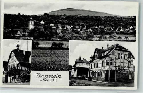Beinstein Gesamtansicht Mineralbad Rathaus 3-Bildaufnahme