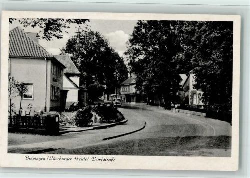 Bispingen 1958 Dorfstraße, gute Erhaltung AK