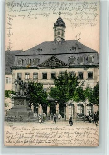 Hanau 1905 Rathaus , Denkmal, Erhaltung II AK