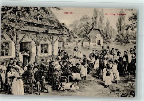 Csardas - Strelisky felvete - Trachten 1900 AK