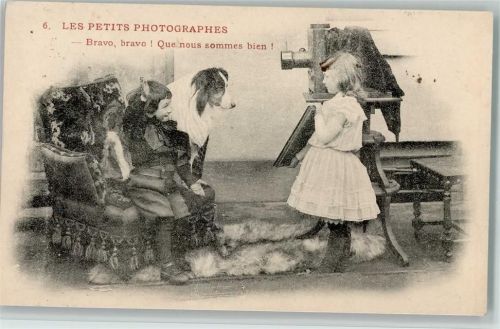 1904 kinder als Fotografen - Nr. 6 Les Petits Photographers, gute Erhaltung AK