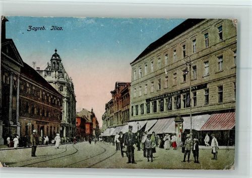 Zagreb 1919 Ilica AK zwei Eckknicke