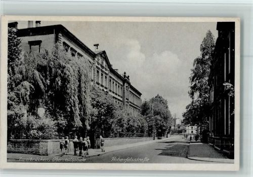 Zweibrücken 1943 Hohenfelsstraße Oberrealschule