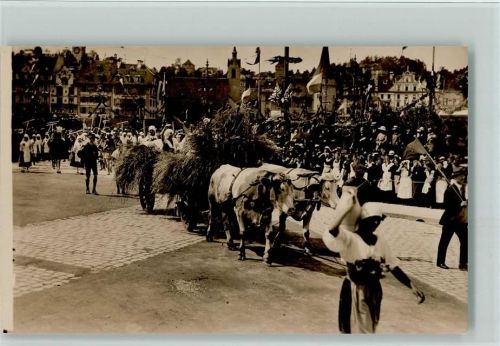 Luzern Eidg. Sängerfest 1922 - Festumzug - Erhaltung I AK