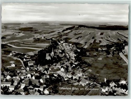 Gillenfeld 1960 Luftbild , Gute Erhaltung AK