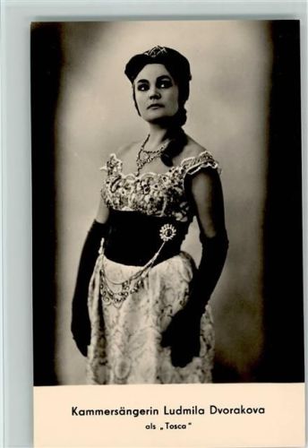 Ludmilla Dvorakova als Tosca Foto AK Opernsänger