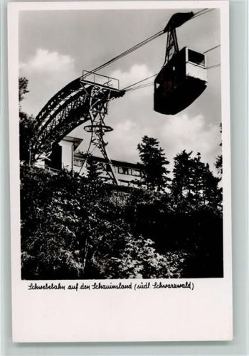 Schwebebahn auf dem Schauinsland Foto ca 1937 AK