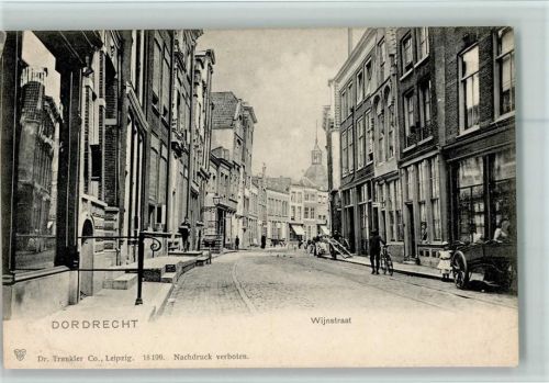Dordrecht 1905 Wijnstraat, gute Erhaltung AK