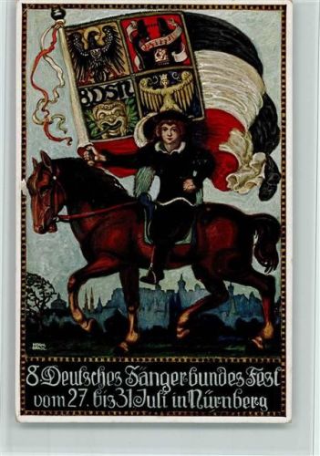 Nürnberg 8. Sängerbundesfest 1912 , Fahne