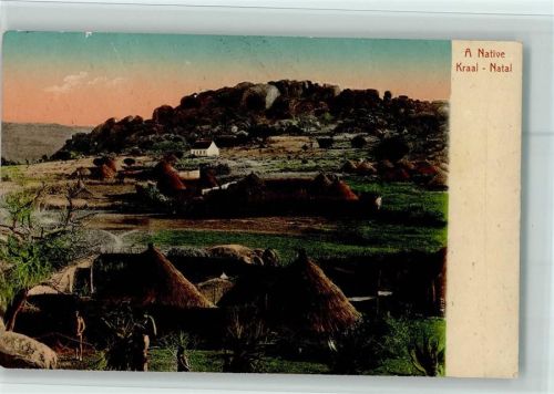 Kraal - Natal - Urbevölkerung, gute Erhaltung AK