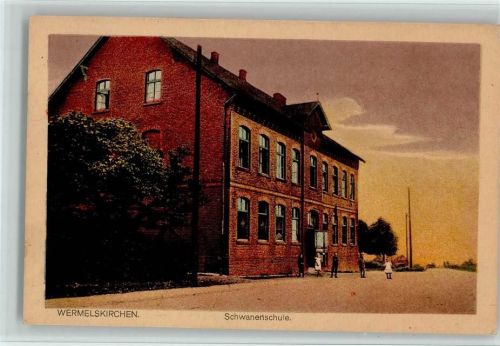 Wermelskirchen Schwanenschule, Kunstverlag Max Biegel 10785 , gute Erhaltung AK