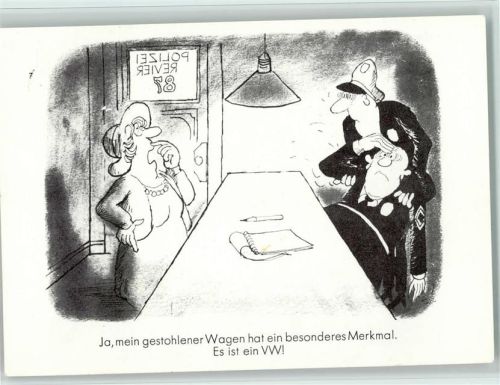 Humor aus der Serie Spaß am VW - Polizei