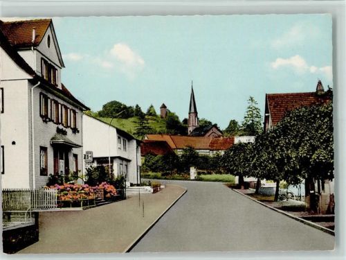 Ulrichstein Dorfstraße Blick zur Kirche