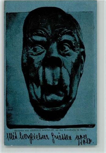1897 Skulptur von Arnold Böcklin AK