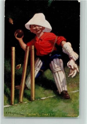 Baseball Serie 675 Künstlerkarte Comic Art 1908 AK