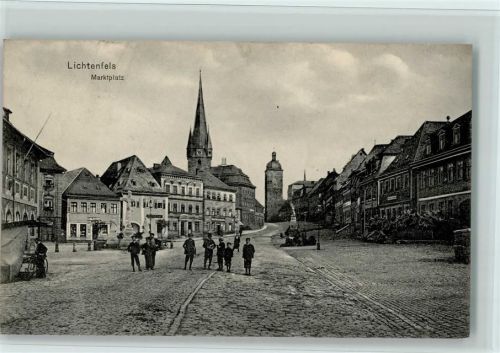 Lichtenfels Marktplatz, Kriegerdenkmal, gute Erhaltung AK